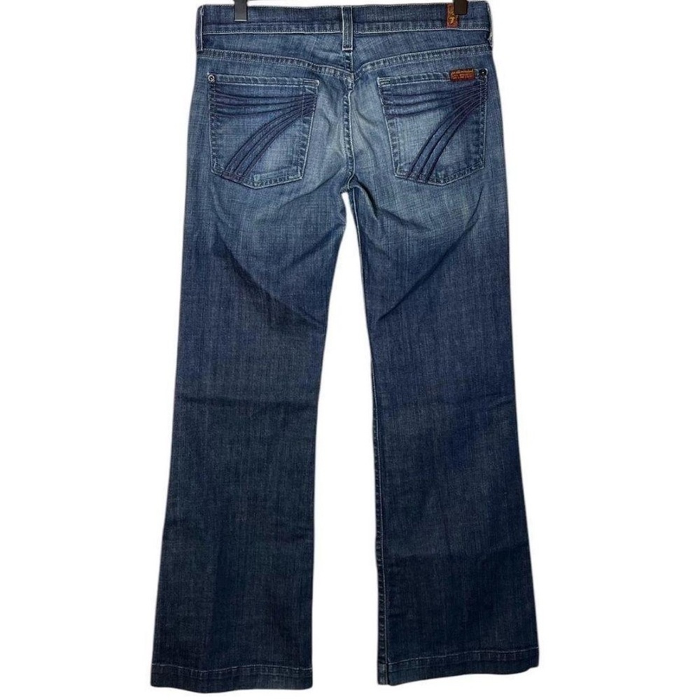 7 For All Mankind Blue Flare & Wide Leg Jeans